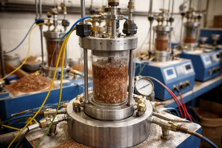 Banner - Desempenho de ensaios triaxiais em rejeitos de mineração